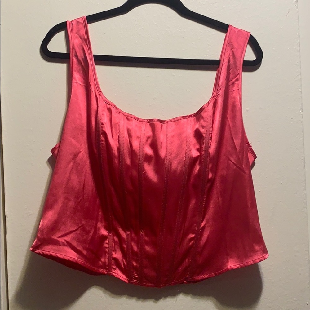 Satin bustier